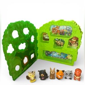 Fisher Price Little People Forest Friends Carry Case Playeset NO RABBIT NO FROG